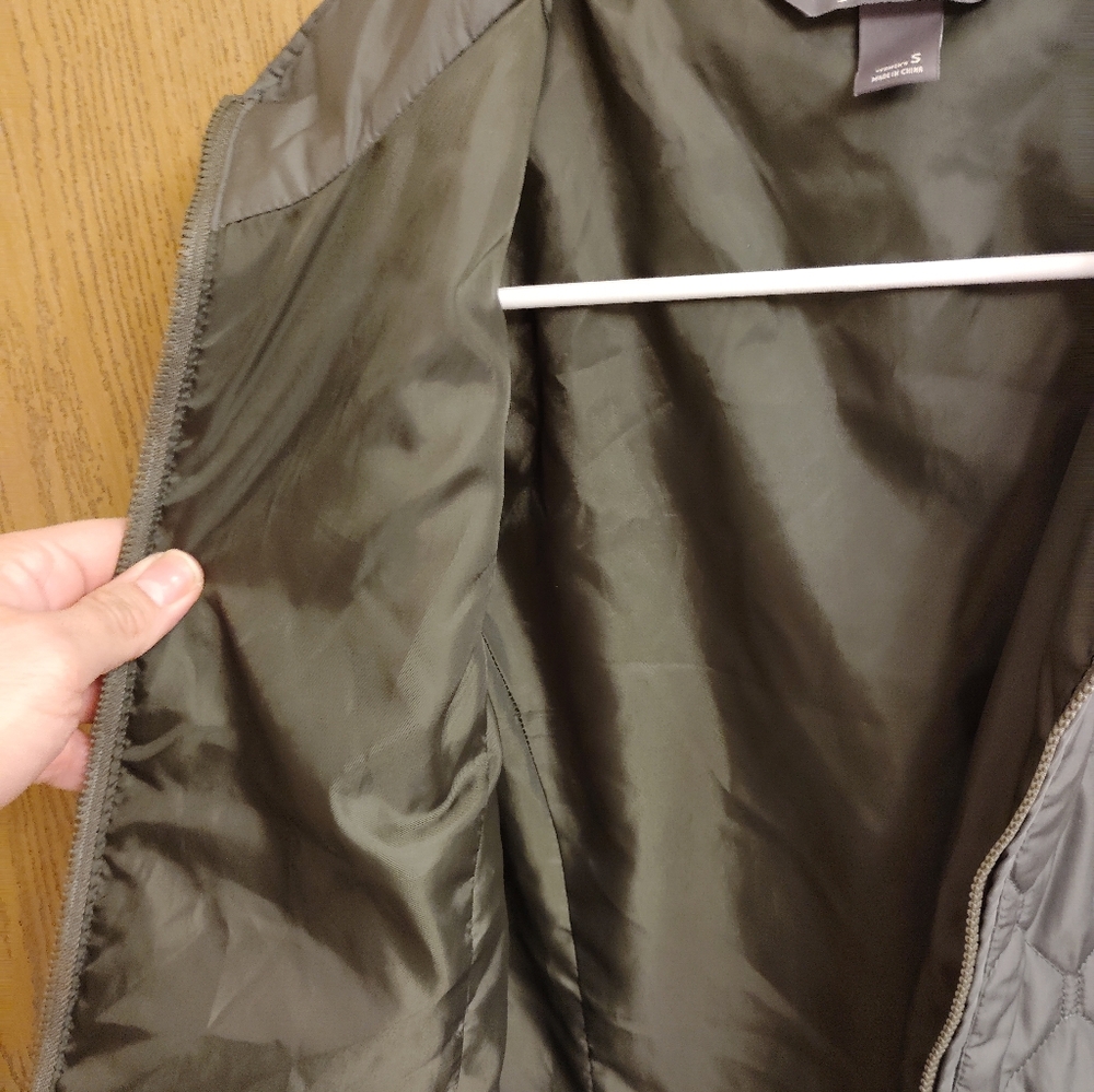 Olive Quilted Jacket - Picture 4 of 5